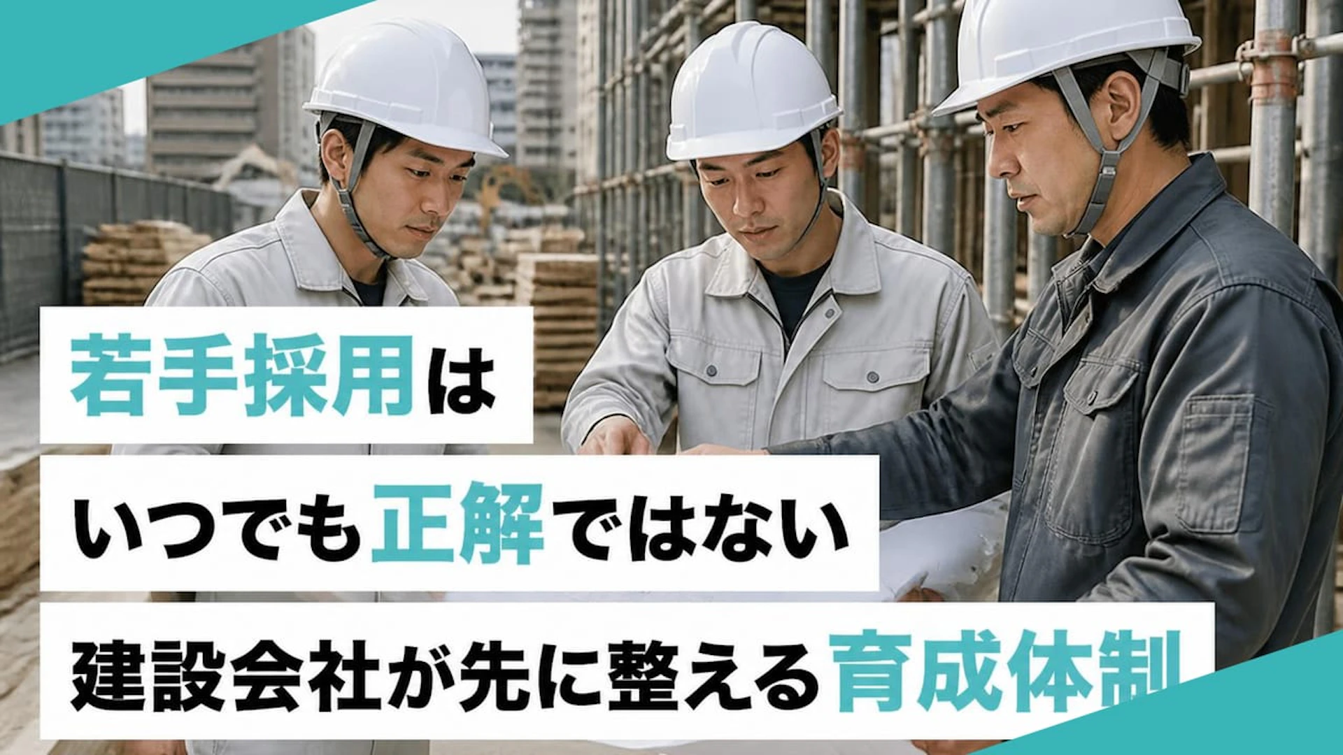 【建設業の若手採用】人手不足でも焦りは禁物！先に整えるべき職人育成体制