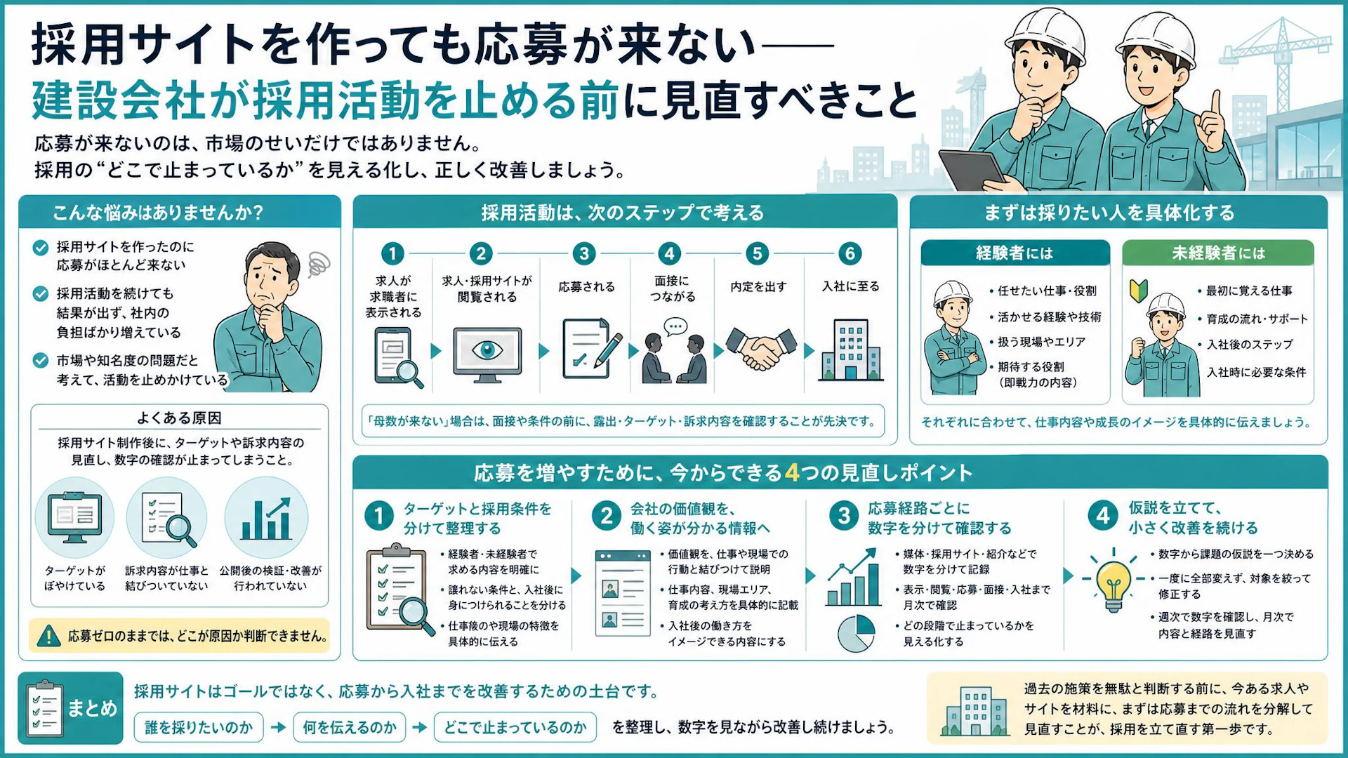 採用サイトまで作ったのに応募が来ない。中途の現場作業員を採れなかった通信工事会社の盲点