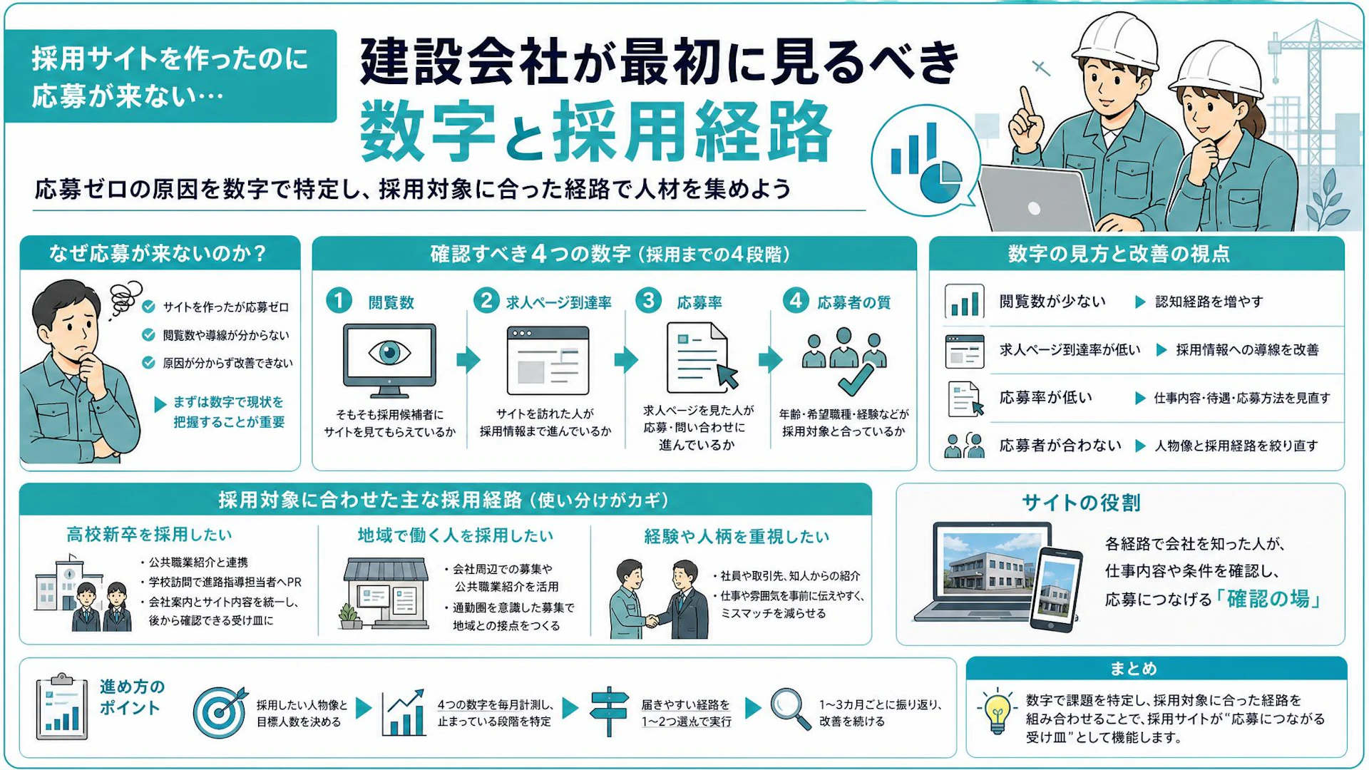 採用サイトを作って数年、応募ゼロ｜内装会社が見落とした閲覧数と採用経路