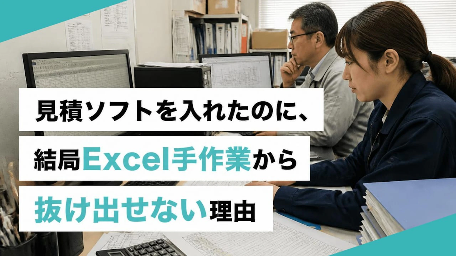 見積ソフトを入れたのに、結局Excel手作業から抜け出せない理由