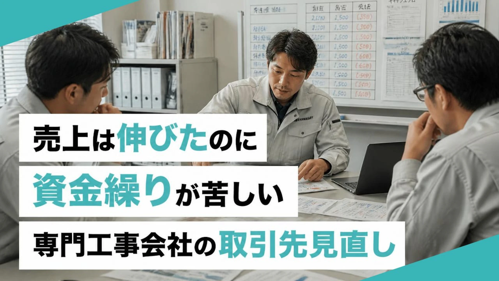 【建設業の資金繰り改善】売上増なのにキャッシュが苦しい時の取引先見直し