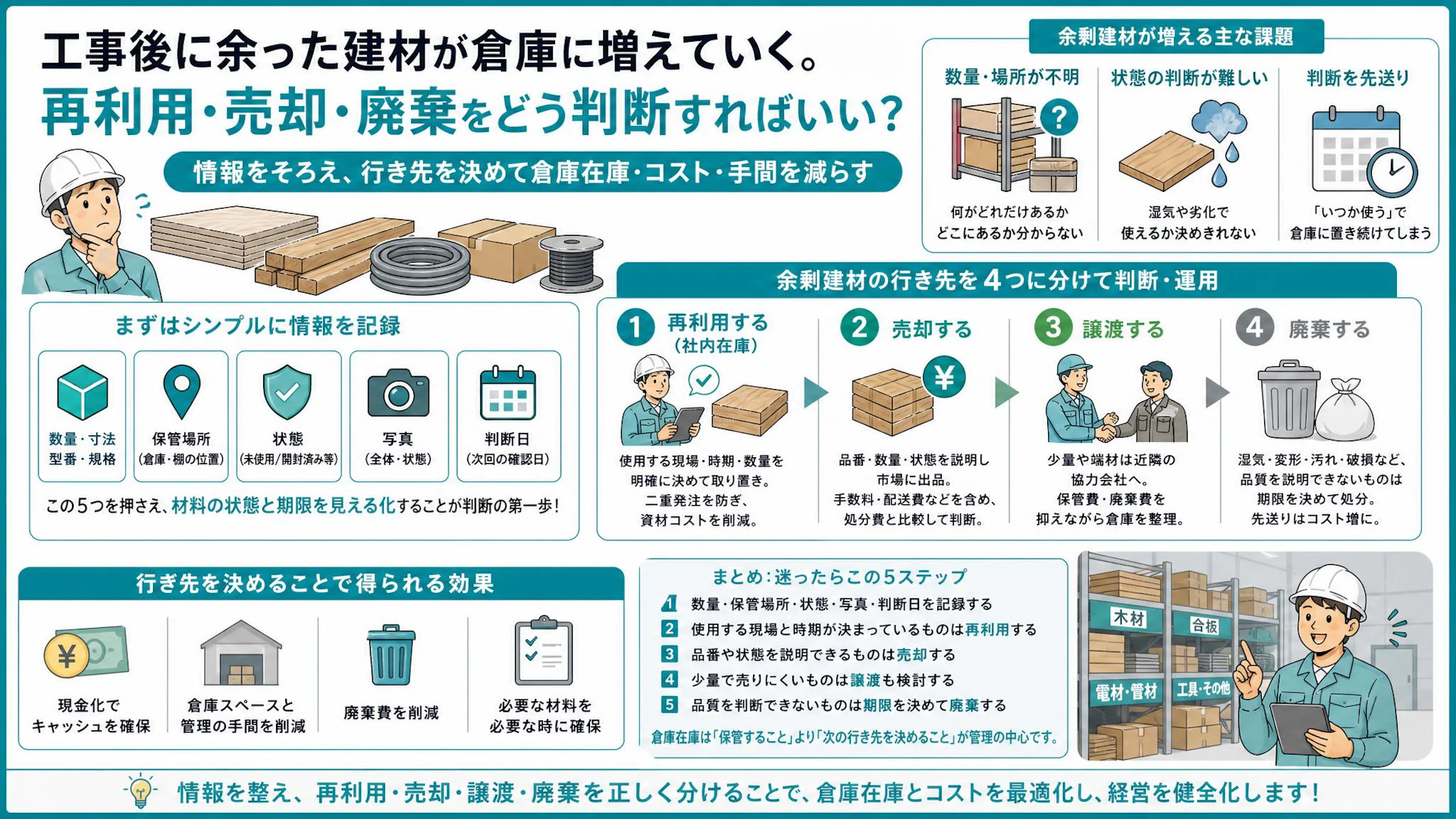 「確か倉庫にあったはず」が二重購入を招く｜余剰建材を減らす在庫管理