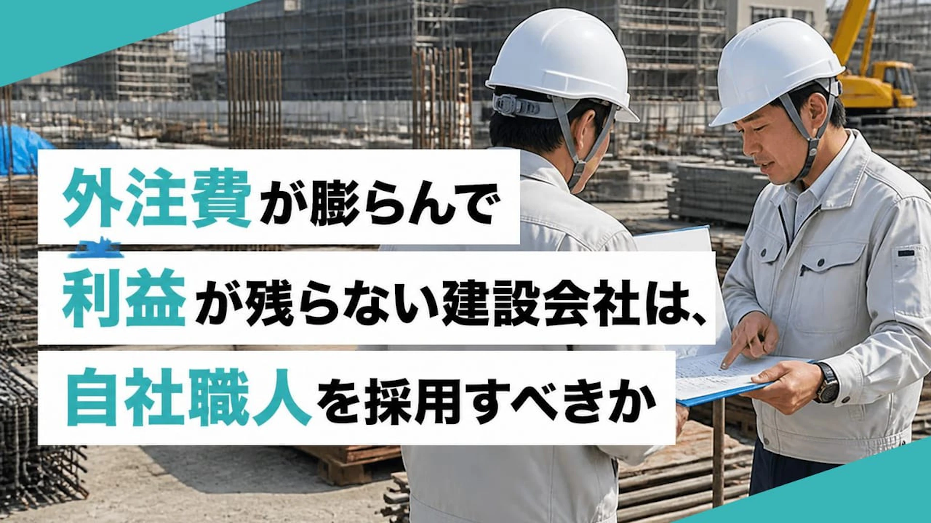 「人がほしい」は危険？専門工事会社が“利益を残す採用”で見るべき4項目