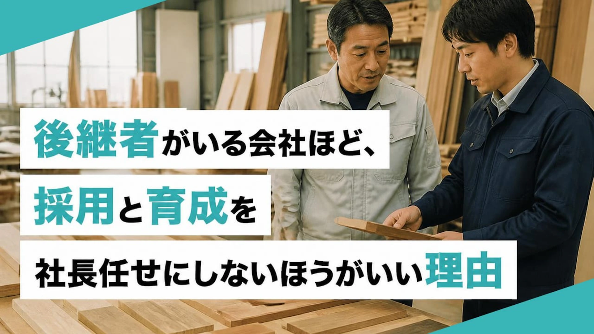 後継者がいる建設会社の採用は欠員補充で終わらせない｜経験者頼みから若手育成へ切り替える順番