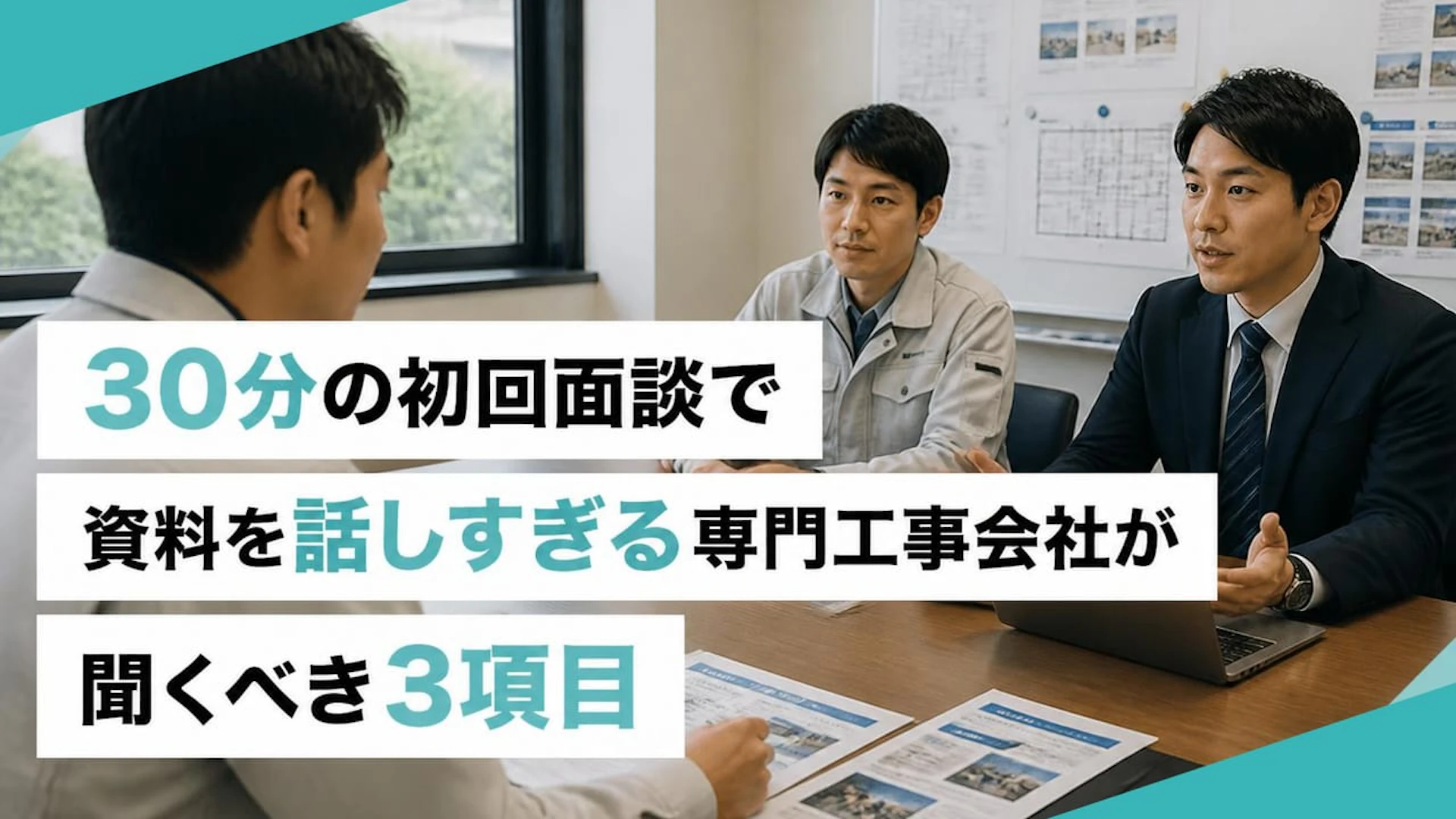 【建設業のオンライン営業】初回面談で自社アピールしすぎない3つの質問