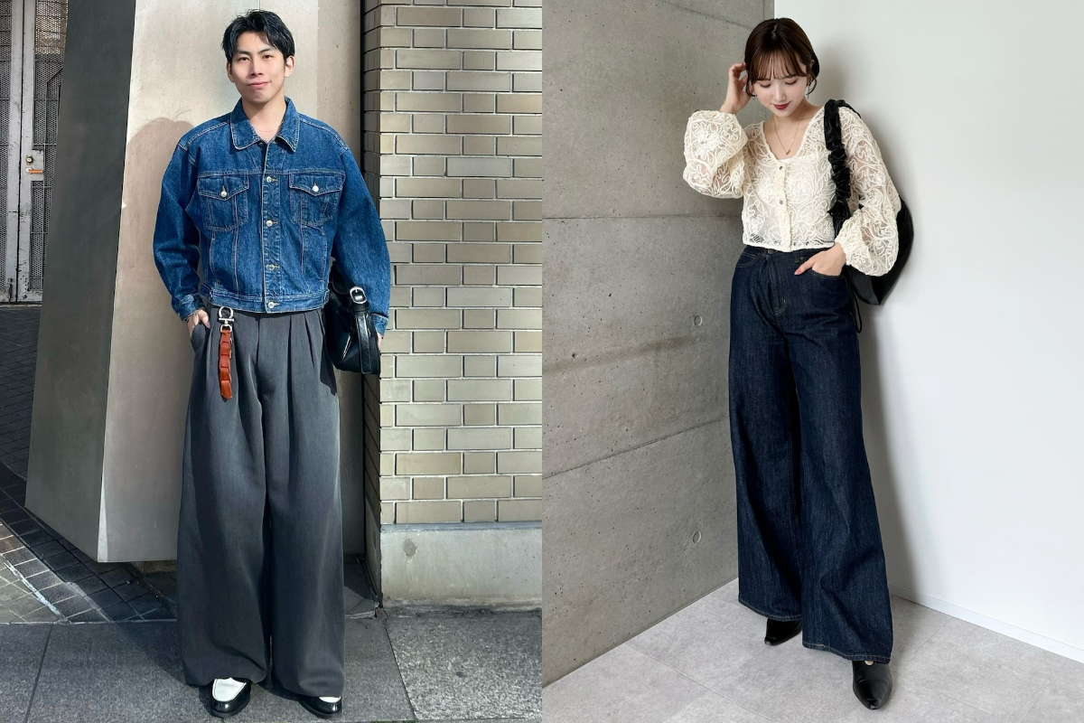 ワイドパンツの春コーデ｜みんなが合わせているトップス・シューズは