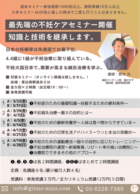 最先端の不妊ケアセミナー