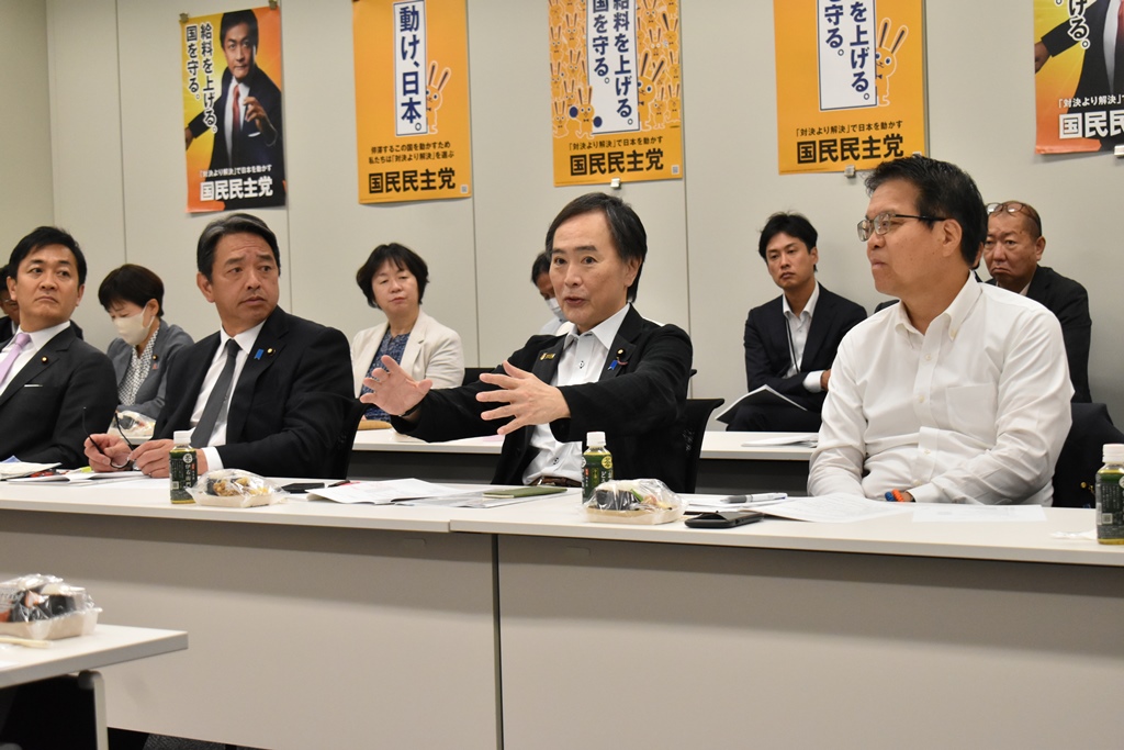 ＵＡゼンセン・国民民主党との政策懇談会開催