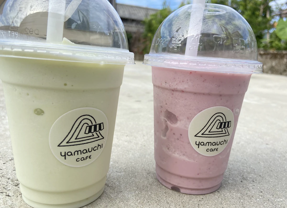 五島列島 福江島 岐宿にあるYamauchi Cafeでスムージーを飲んだ