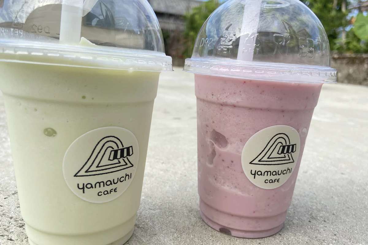 五島列島 福江島 岐宿にあるYamauchi Cafeでスムージーを飲んだ