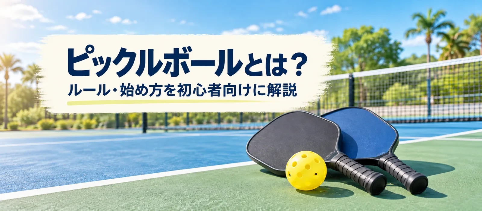 ピックルボールとは?ルール・始め方を初心者向けに解説
