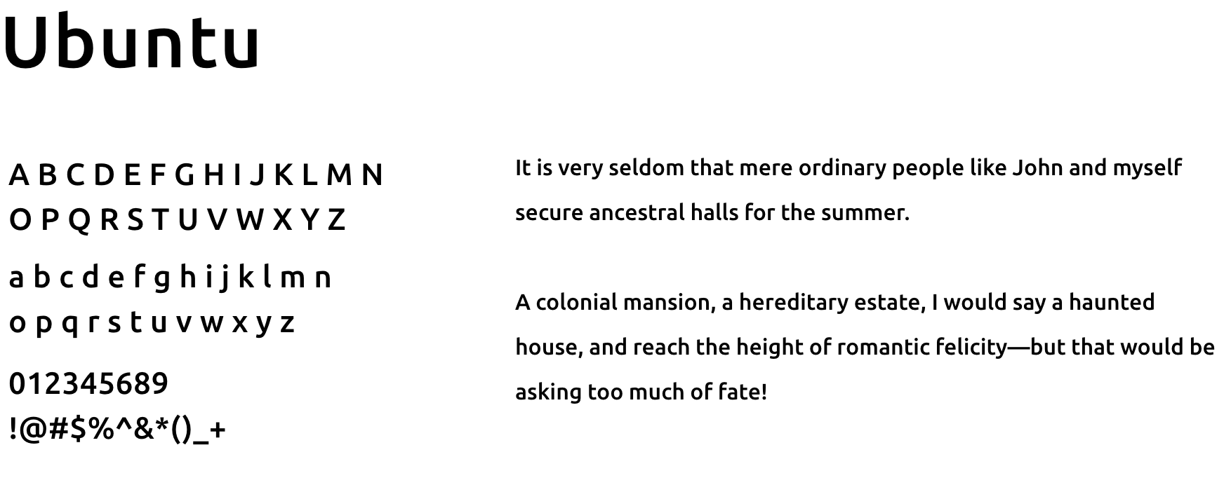 WARP HOMEのType face