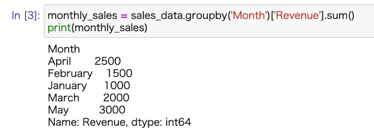 Pythonによるデータ分析の例