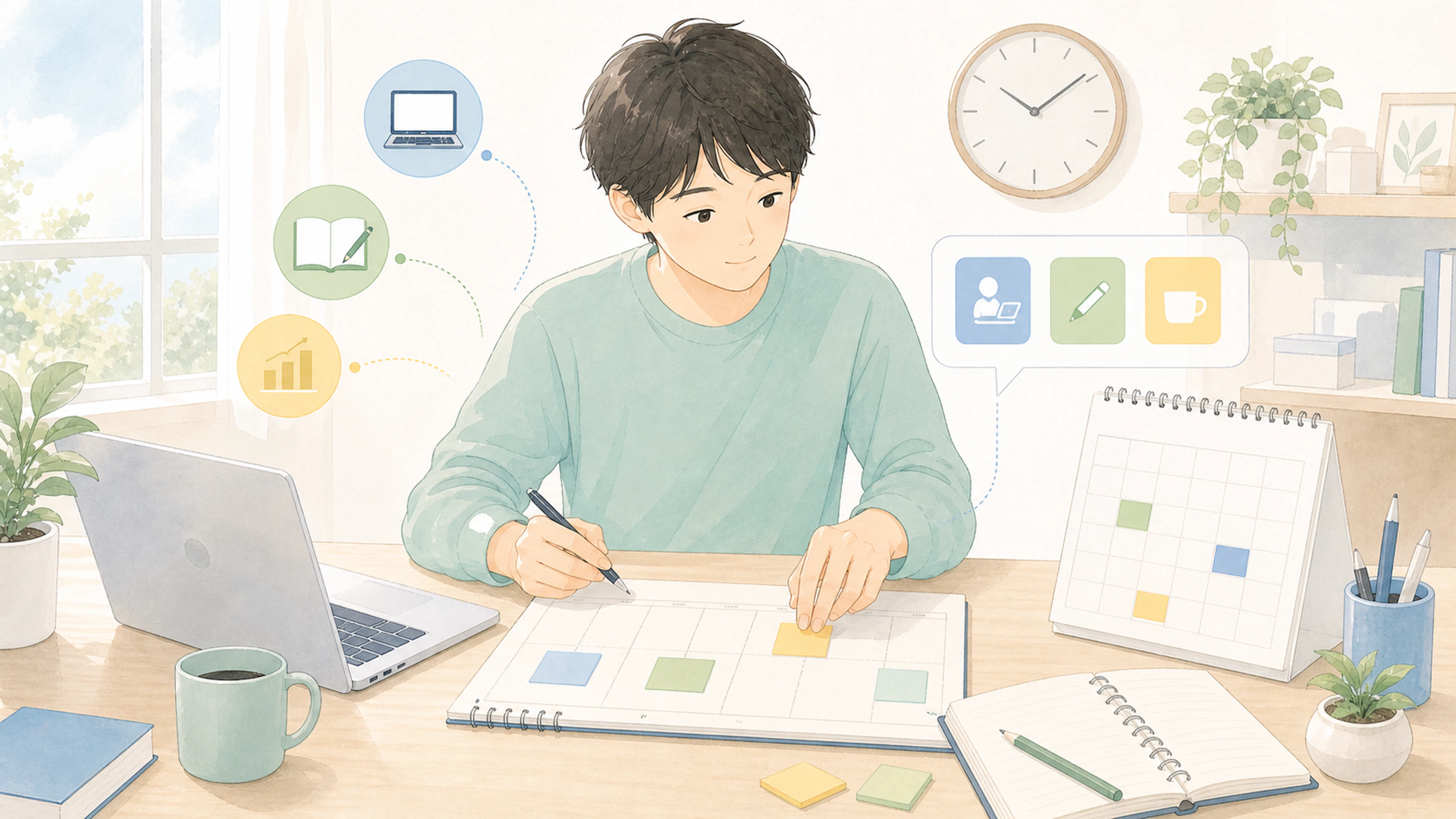 残業ゼロの会社員が副業の時間を生み出す3つの工夫｜両立のコツを解説