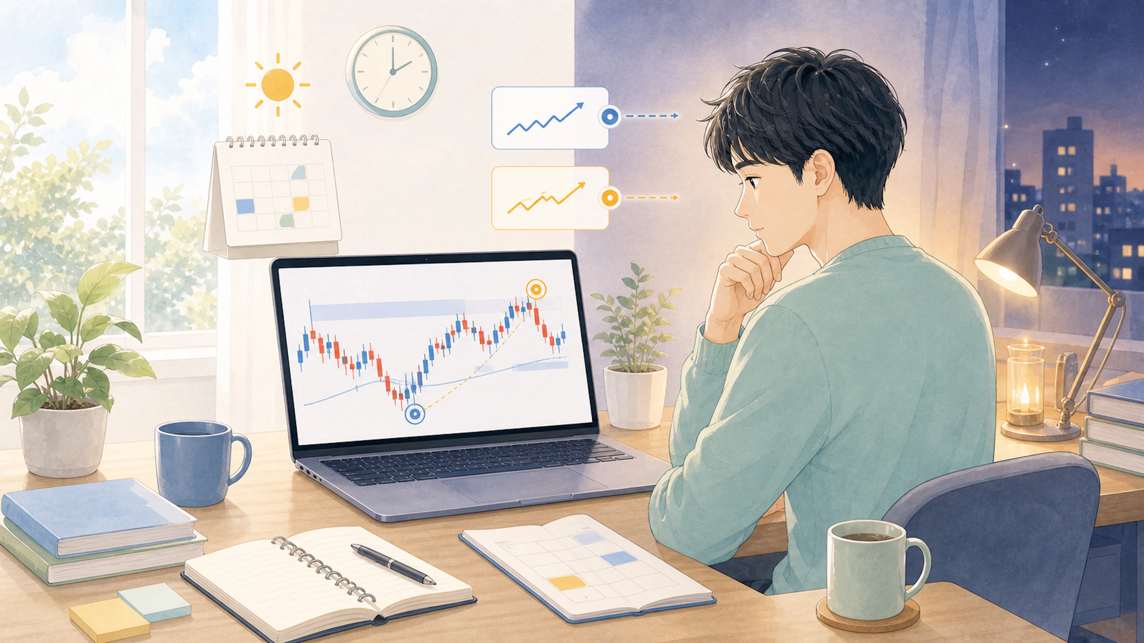 会社員に向くFX手法はスイングトレードが最有力｜理由と実践5ステップ【入門】