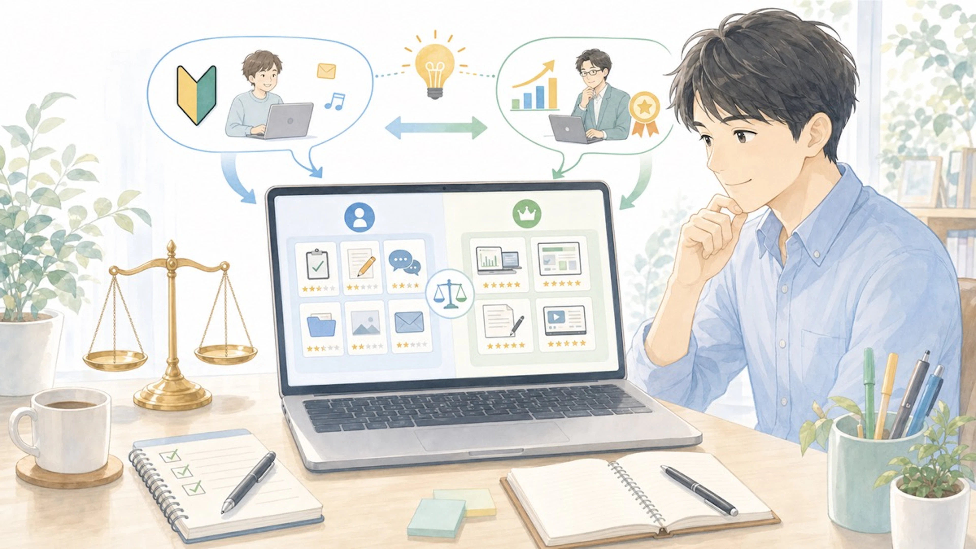 クラウドワークスとランサーズの違いは？会社員のための使い分け完全ガイド