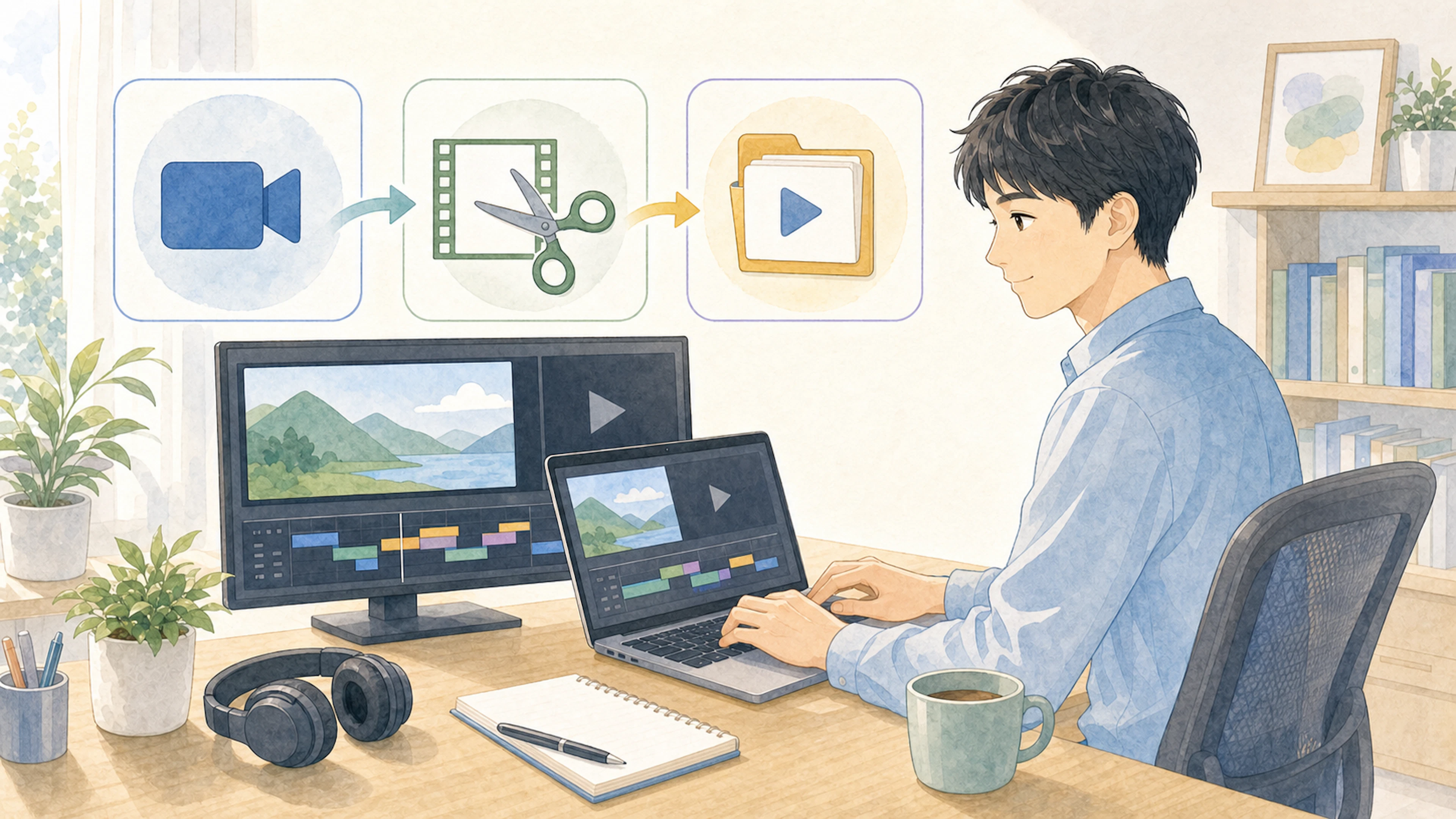 動画編集の副業は稼げる？未経験から始める手順とスクールの選び方