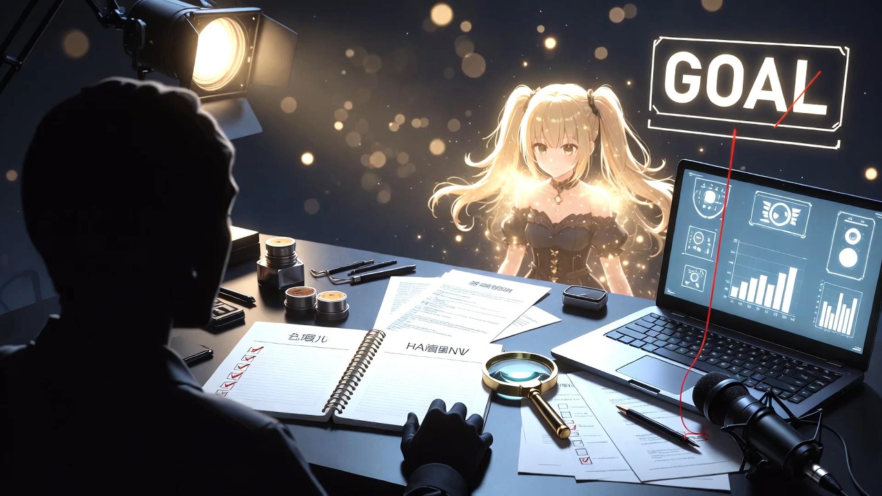 Vtuberを目指す人のイメージ画像