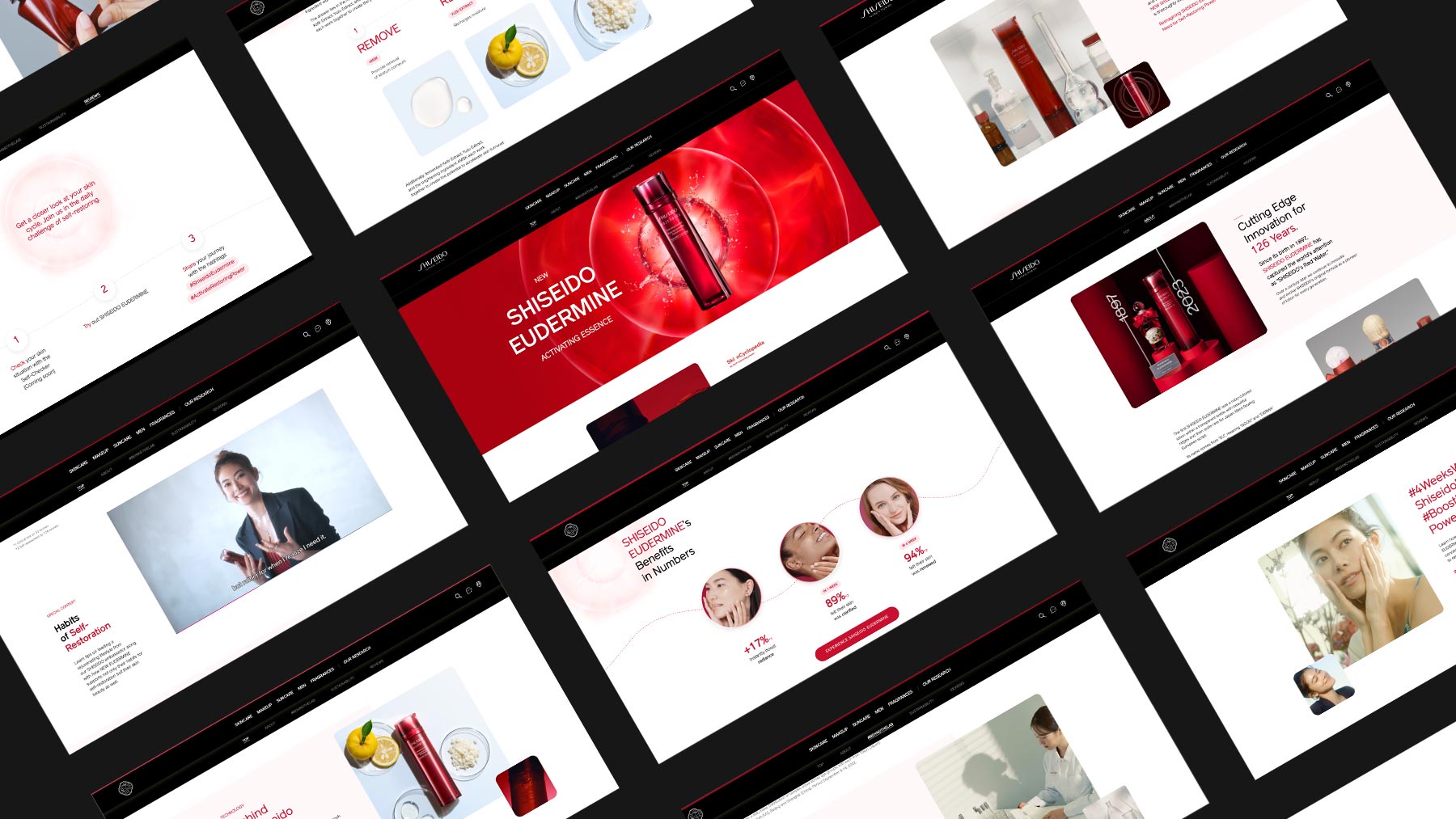 SHISEIDO EUDERMINE Global Website & Movie