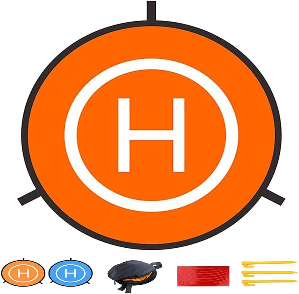 75cm ドローン ヘリポート 汎用 折り畳み式ヘリポート ドローン駐車パート ドローン用ランディングパッド ヘリポート表裏両用着陸マットのサムネイル画像