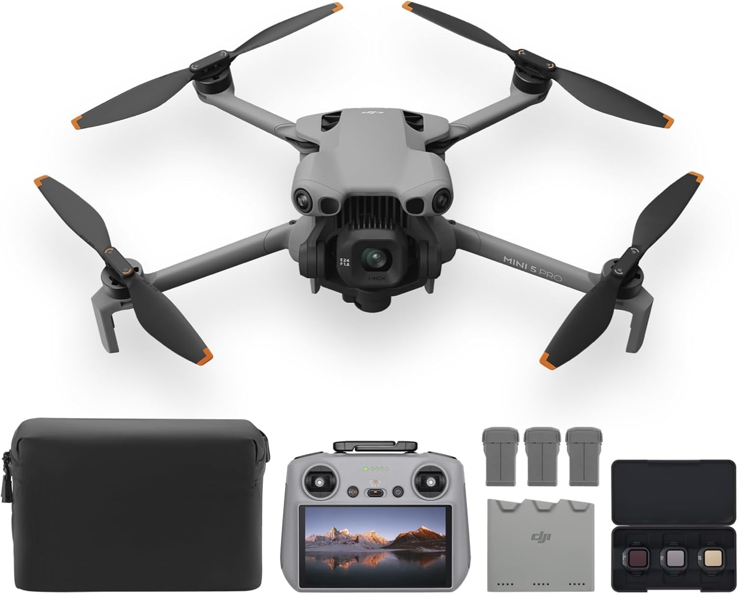 DJI Mini 5 Pro Fly More コンボ Plus（DJI RC 2付属） ドローン カメラ搭載ドローン 1インチCMOS 初心者向け4Kドローン 障害物検知 ActiveTrack 360° 225°ジンバル回転 バッテリー長時間駆動のサムネイル画像