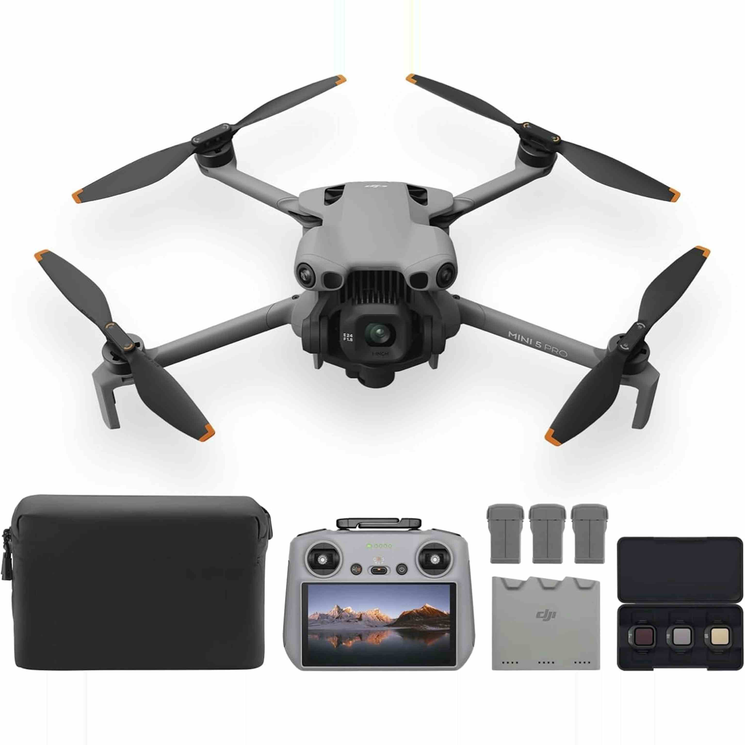 DJI Mini 5 Pro Fly More コンボ Plus(DJI RC 2付属) ドローン カメラ搭載ドローン 1インチCMOS 初心者向け4Kドローン 障害物検知 ActiveTrack 360° 225°ジンバル回転 バッテリー長時間駆動のサムネイル画像