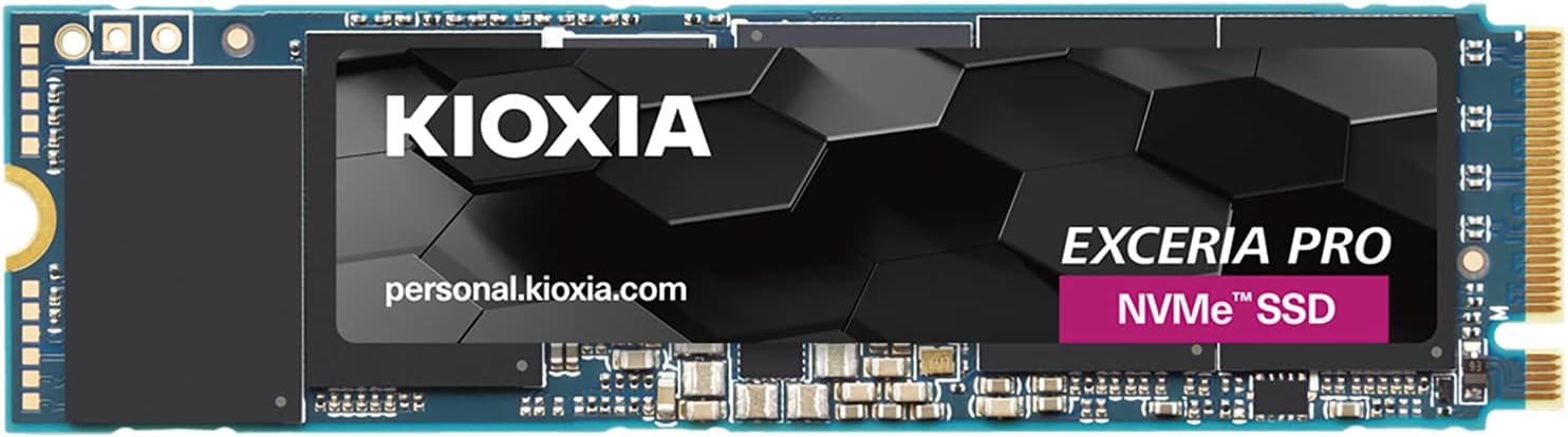 キオクシア KIOXIA 内蔵 SSD 1TB NVMe M.2 Type 2280 PCIe Gen 4.0×4 (最大読込: 7,300MB/s) 国産BiCS FLASH TLC 搭載 EXCERIA PRO SSD-CK1.0N4P/N【国内正規代理店保証品】のサムネイル画像