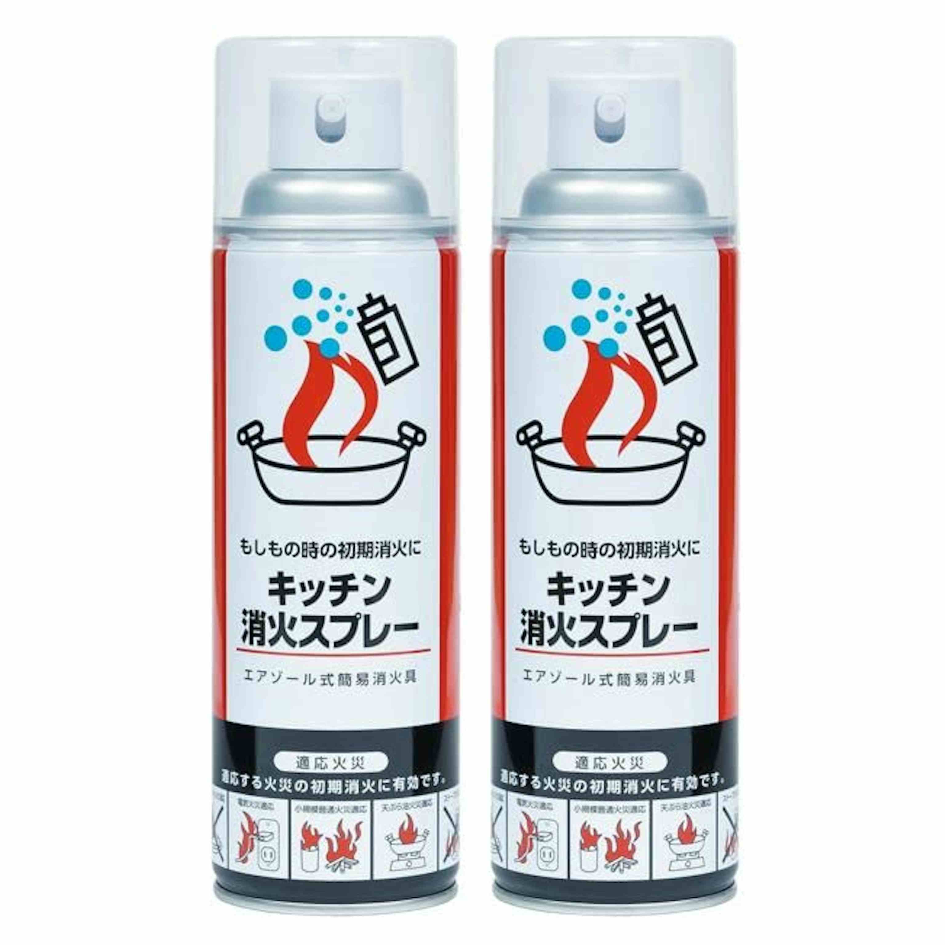 簡易消火器 初期消火 丸山製作所 キッチン消火スプレー2本 家庭用 消火具のサムネイル画像