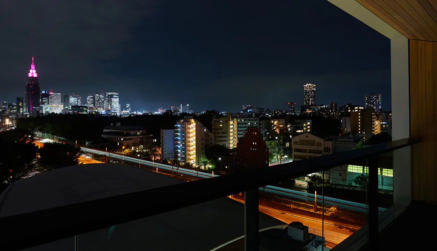 三井ガーデンホテル神宮外苑からの夜景
