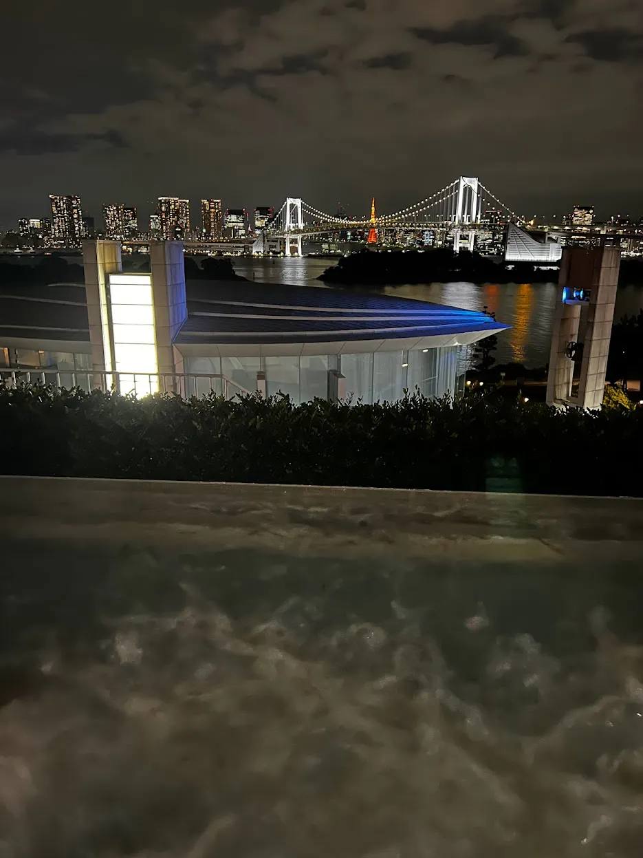 ヒルトン東京お台場プールからの夜景