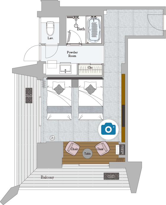 三井ガーデンホテル神宮外苑の杜デラックスルーム