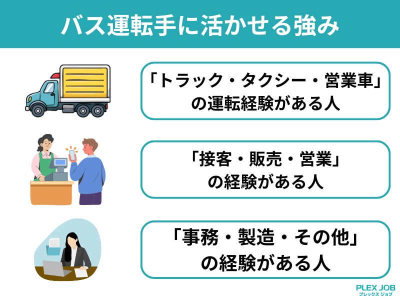 バス運転手に活かせる強み