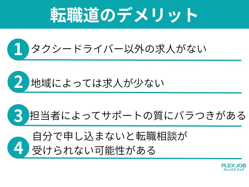転職道のデメリット
