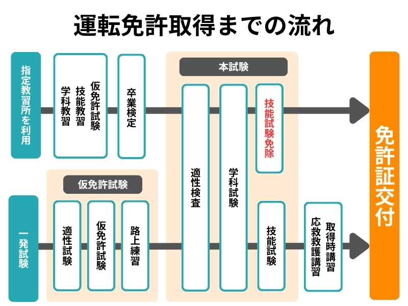 運転免許取得までの流れ