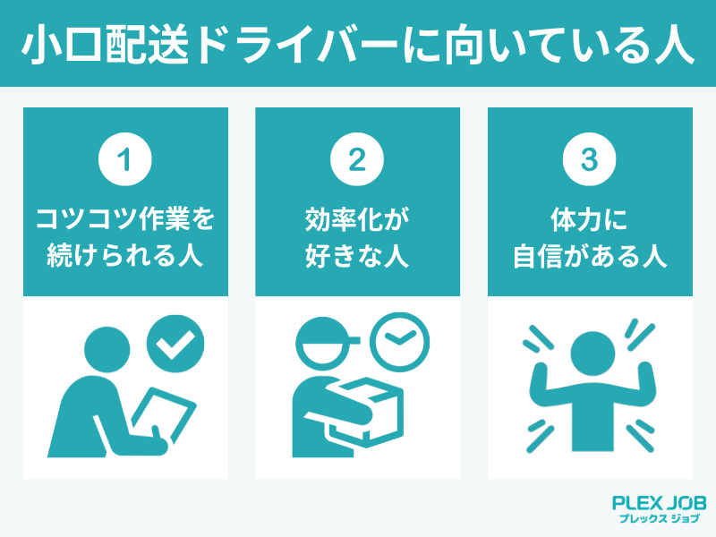 小口配送ドライバーに向いている人