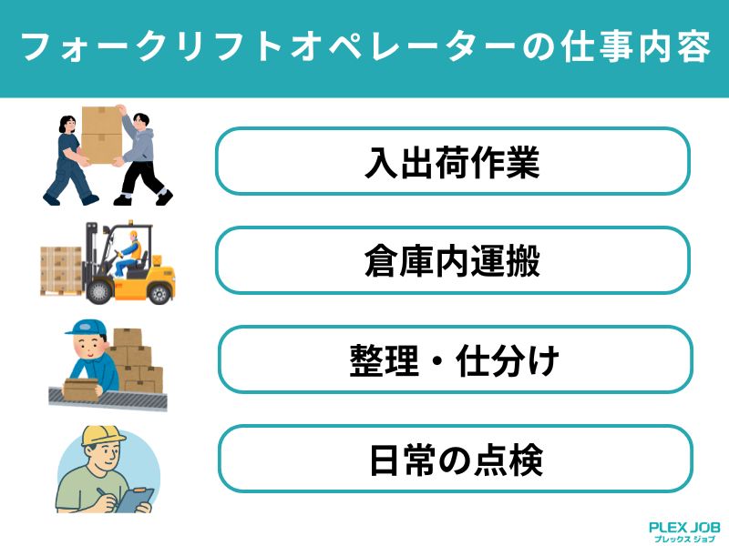 フォークリフトオペレーターの仕事内容