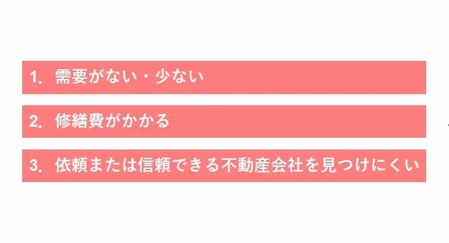 田舎の空き家が売れにくい理由