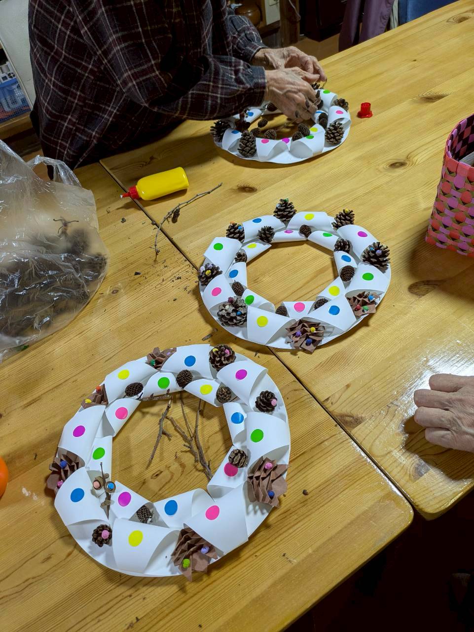 クリスマスリースづくり⛄ものづくりクラブ