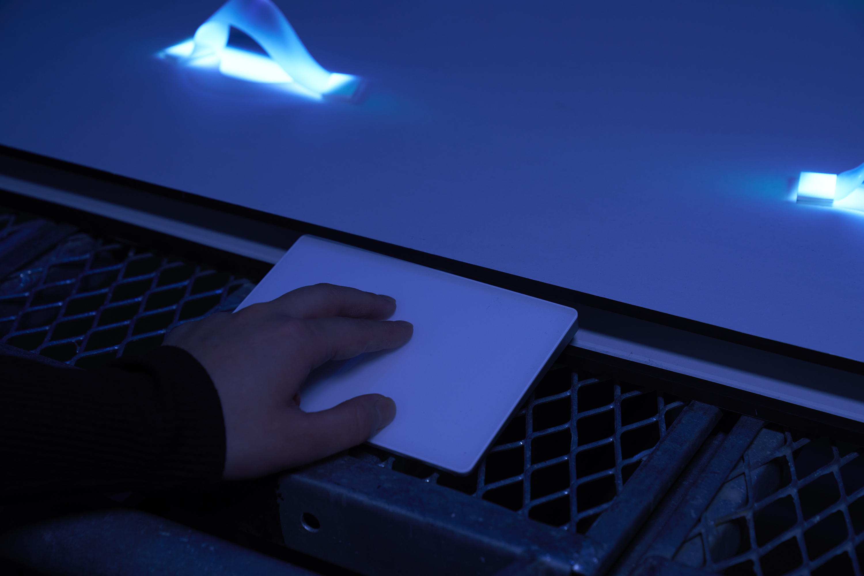 Surface of Distanceの体験ブースに設置された制御盤の画像