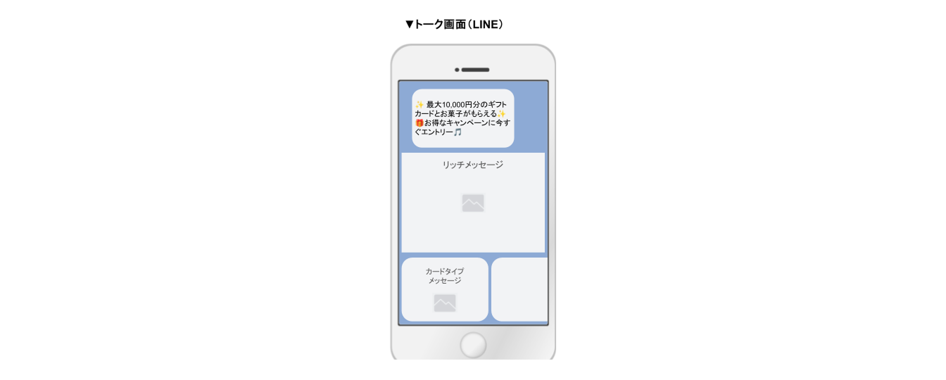 LINEトーク画面イメージイラスト