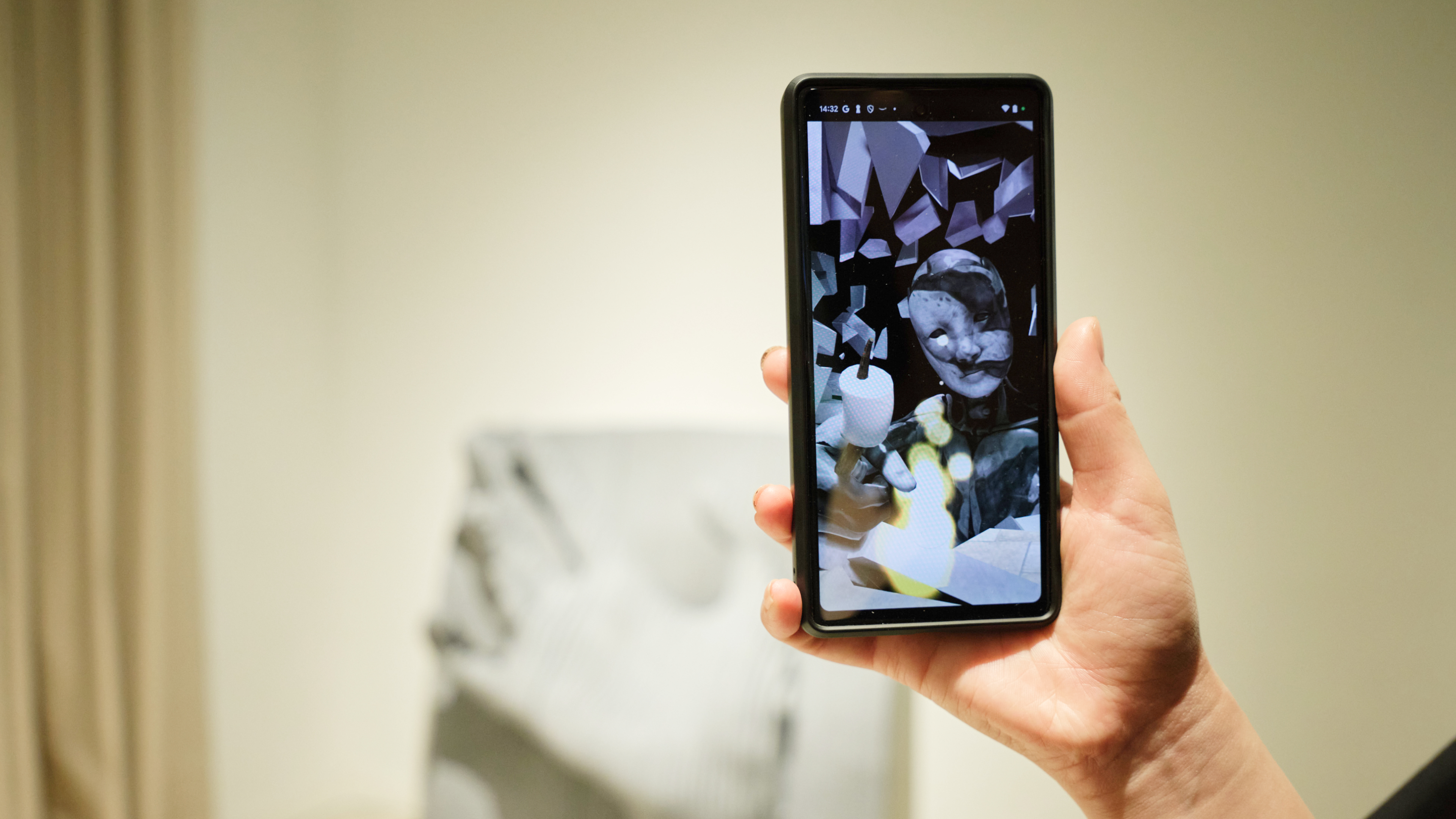 Immediate XRを体験中のスマートフォンの画像