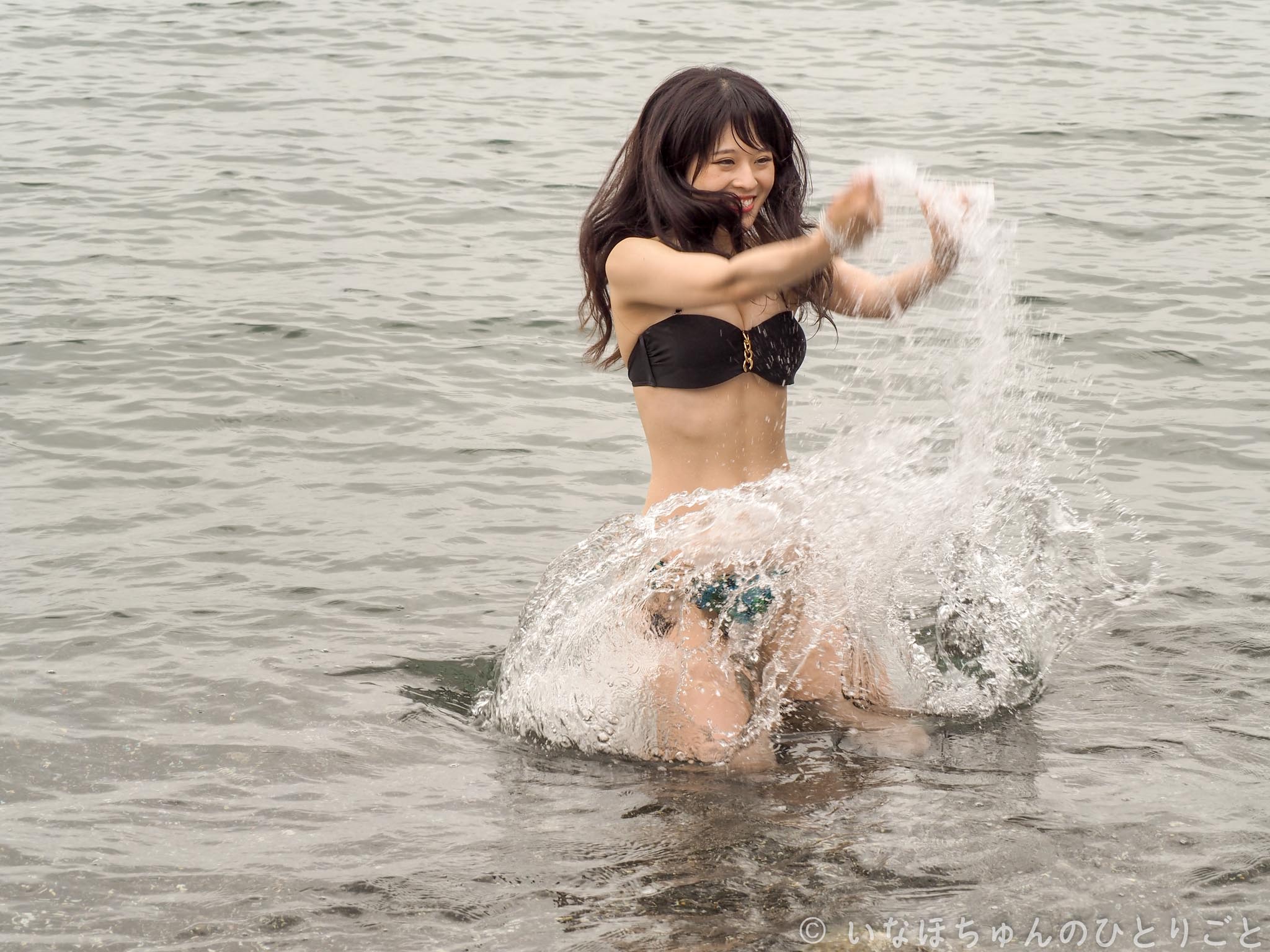2018.09.02 東京写真連盟 夏の油壺海岸 水着モデル撮影会＠油壺荒井浜海岸 藍田麻利衣　水しぶき編 4枚目