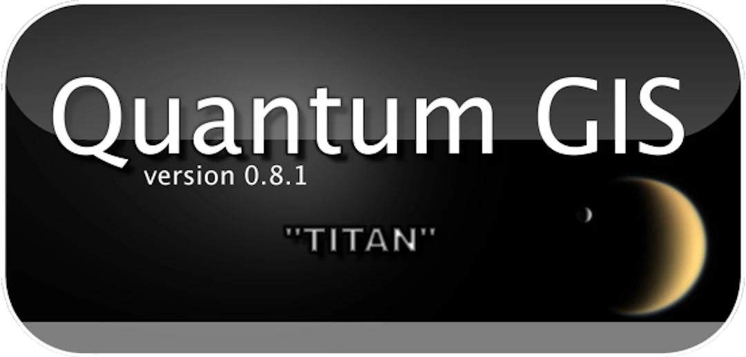 Quantum GIS(QGIS) 0.8.1 TITANのスプラッシュスクリーン https://pigrecoinfinito.com/2015/12/23/splash-screen-qgis/