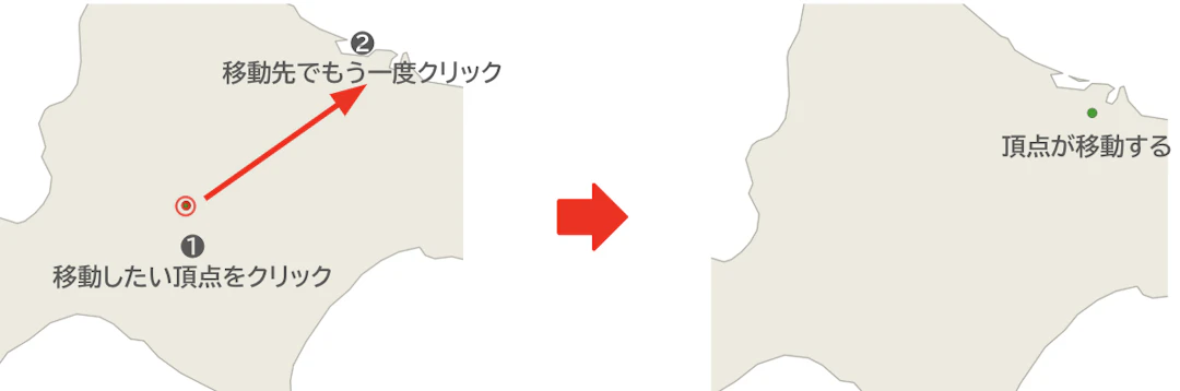 頂点の移動方法
