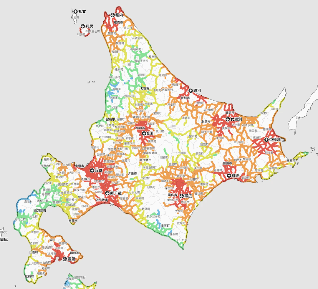 地図をスタイリングして完成!