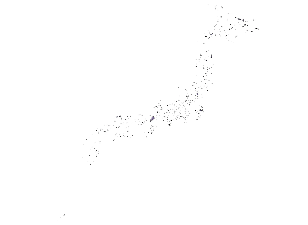 湖沼レイヤを表示