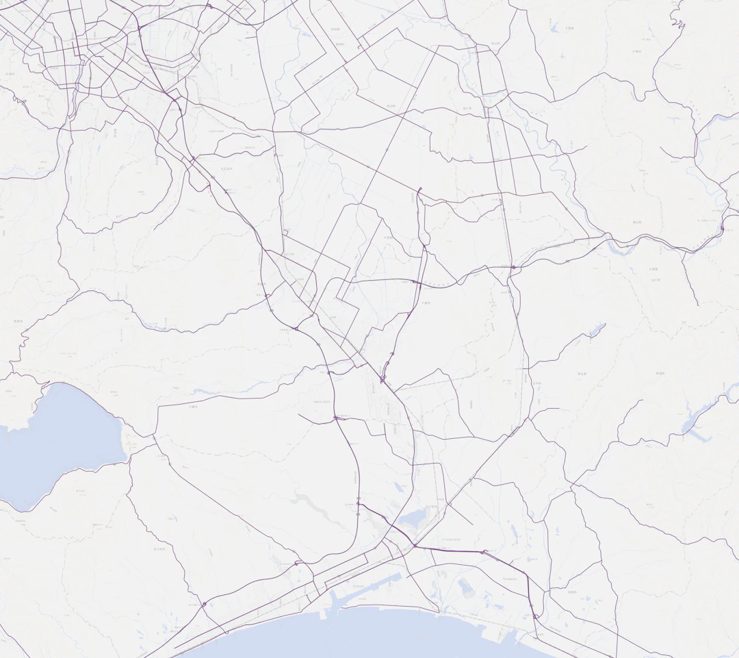 QuickOSMで道路が出力された