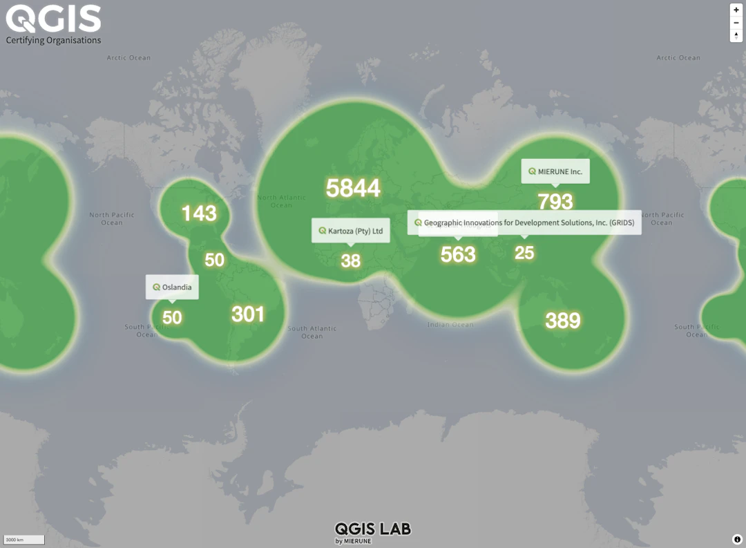 QGIS証明書マップ