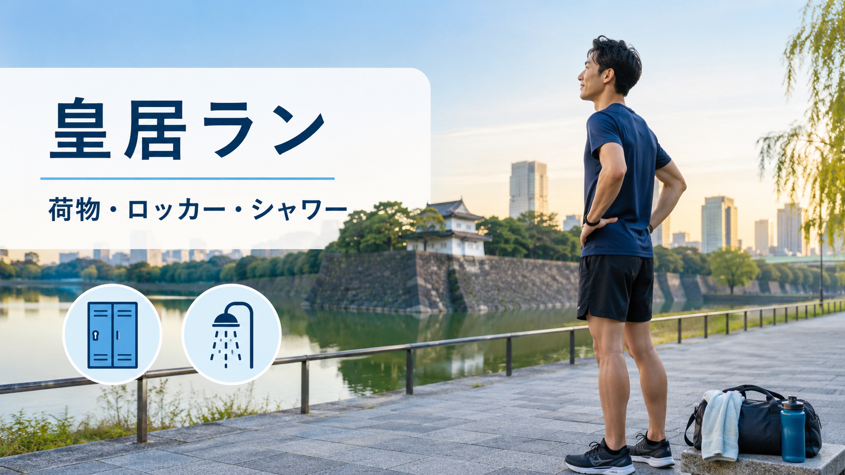 皇居ランの荷物・ロッカー・シャワーはどうする？早朝6時から使える施設まとめ