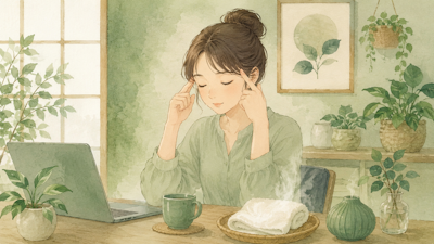 眼精疲労からくる頭痛の原因とは？自宅ケアと鍼灸でできること